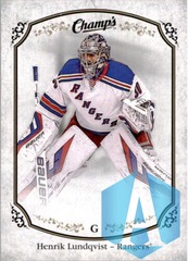 2015-16 Upper Deck Champ's Rangers Hockey Card #291 Henrik Lundqvist SP